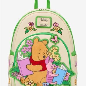 Loungefly Disney Winnie the Pooh Piglet & Pooh Bear Reading Mini Backpack